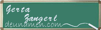 Gerta Zangerl Visitenkarte